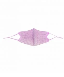 Neva Nude Pastel Pink Crystal Face Mask With Adjustable Loops