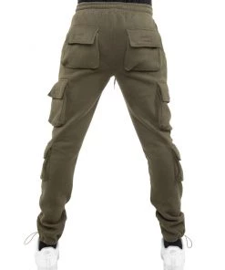 EPTM Basics Khaki Brown Fleece Cargo Pants Pants X Joggers