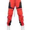 EPTM Harsh Red Block Nylon Utility Pants