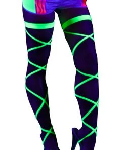 Shark Accessories Neon Yellow Black Light Leg Wraps