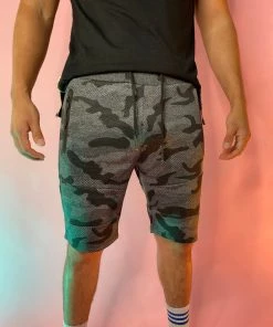 Phillip Marciano LLC Men's Camo Long Shorts Mens
