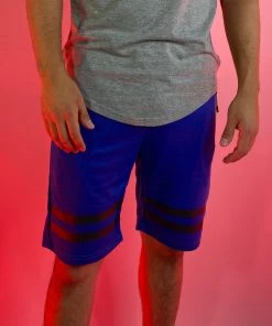 Phillip Marciano LLC Mens Men's Striped Reflective Jock Long Shorts