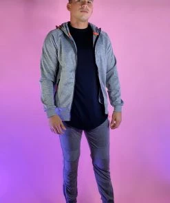 Phillip Marciano LLC Men's Reflective Pocket Tapered Joggers