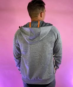 Phillip Marciano LLC Mens Men's Reflective Neon Zipper Sports Jacket