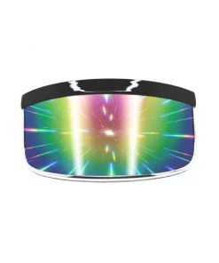 GloFX Galactic Invader Diffraction Visor – Rainbow Gradient