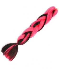 AE 24" Pink And Black Braiding Hair Extensions Womens