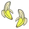 Neva Nude Giant Banana Blacklight Glitter Pasties Accessories