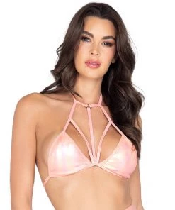 Roma Rave Tops Astro Candy Iridescent Bikini Top With Multi Straps