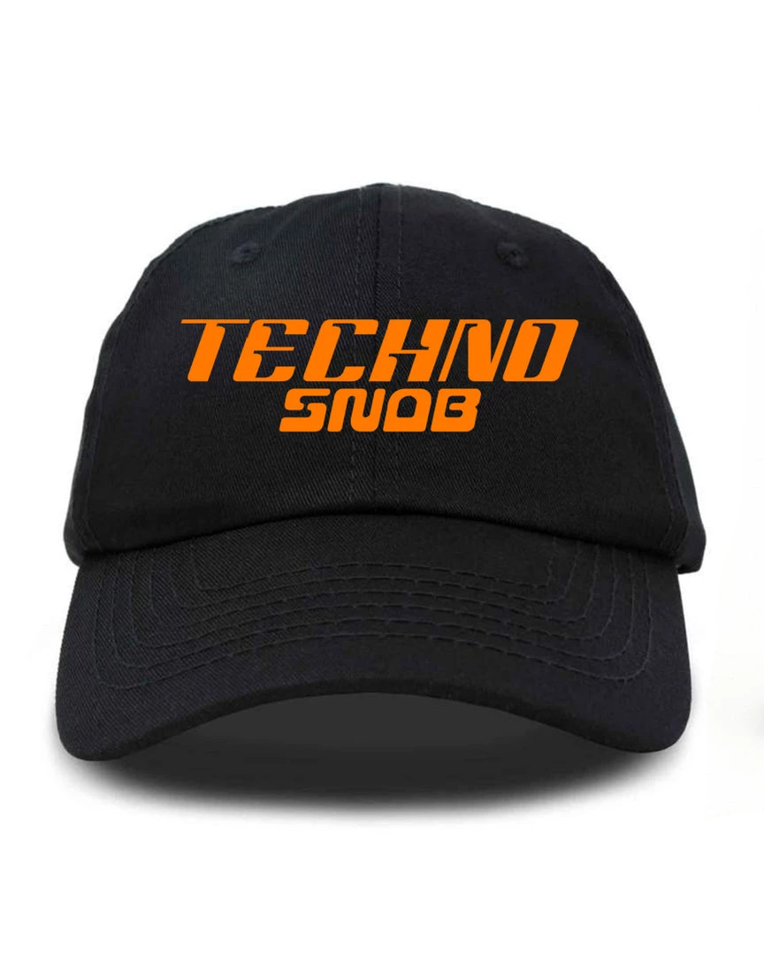 Jarmoo Womens Techno Snob Orange Dad Hat 4 Jarmoo Womens Techno Snob Orange Dad Hat