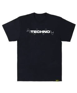 555stickers Techno Snob Black Tee
