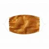 Neva Nude Burnt Gold Mesh Jewel Face Mask Accessories