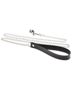 AE Matte Black Faux Leather Leash