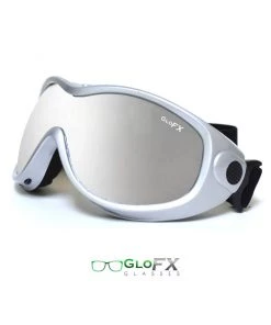 GloFX Silver Diffraction Ski Goggles - Silver Mirror Womens