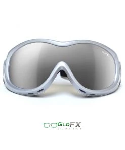 GloFX Silver Diffraction Ski Goggles - Silver Mirror Womens
