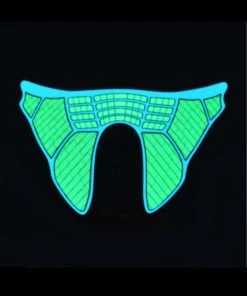 AE Industrial Sound Activated LED Mask Mens