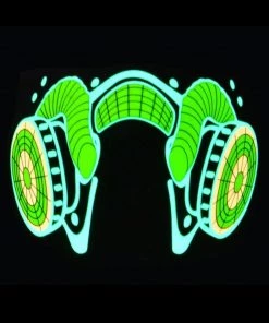 AE Mens Gas Mask Sound Activated LED Mask