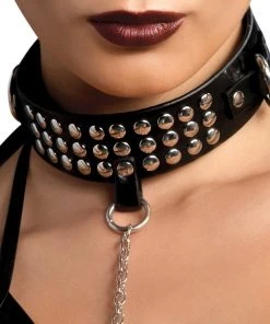 Leg Avenue Lingerie String Me Along Collar And Leash 2pc Set