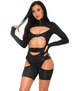AE Intergalactic Domination Cutout Buckle Bodysuit