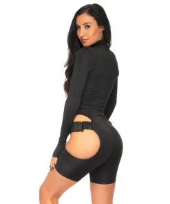 AE Intergalactic Domination Cutout Buckle Bodysuit