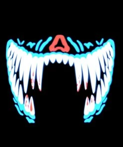 AE Mens Sink Your Fangs Sound Activated LED Mask