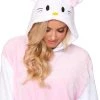 Be Wicked Womens Hello Pretty Kitty Onesie