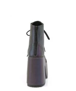 Pleasers Shoes Demonia Rainbow Reflective Platform Bootie