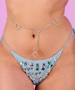AE New Heart Luv Rhinestone Chain Belt