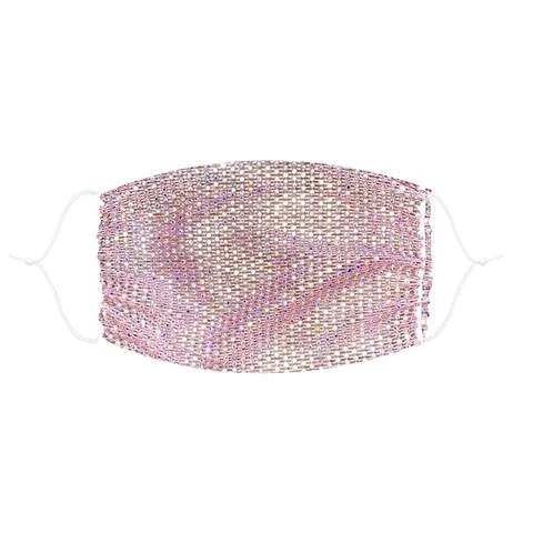 Womens Neva Nude Blush Mesh Jewel Face Mask 1 Womens Neva Nude Blush Mesh Jewel Face Mask