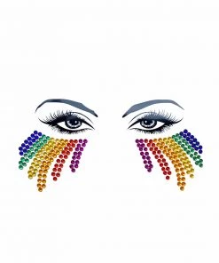 Neva Nude Rainbow Tears Crystal Face Jewels Accessories