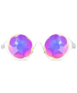 Womens GloFX Clear Kaleidoscope Glasses - Sacred Lens 14 Womens GloFX Clear Kaleidoscope Glasses - Sacred Lens