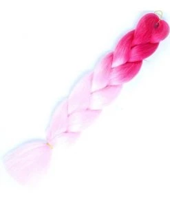 AE Ombre Hot Pink/Light Pink Braiding Hair Extensions Womens