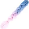 AE Ombre Light Blue/Light Pink Braiding Hair Extensions Womens