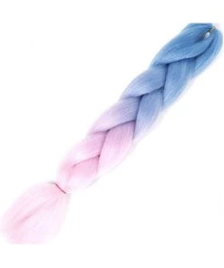 AE Ombre Light Blue/Light Pink Braiding Hair Extensions Womens