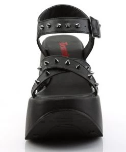 Pleasers Swimwear Demonia Black Star Platform Wedge Sandals