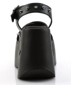 Pleasers Swimwear Demonia Black Star Platform Wedge Sandals