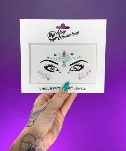 Uniflying Heart Aura Face Jewel Womens