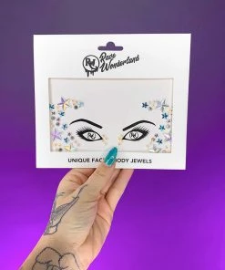 Uniflying Womens Galaxy Glam Face Jewel