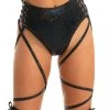 J. Valentine Side Lace-Up High Waist Shorts