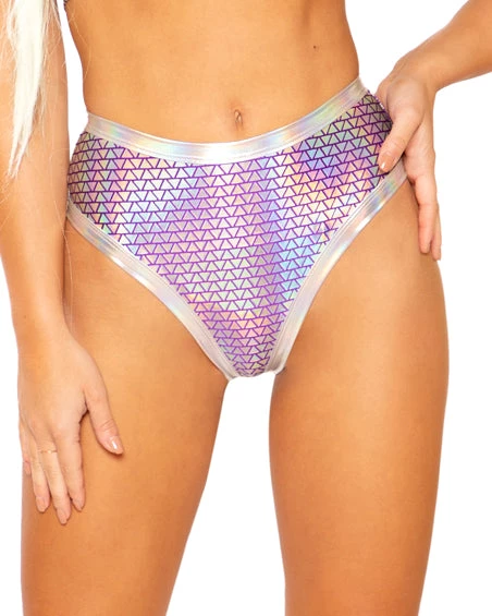 J. Valentine Holographic Pyramid High Cut Bottoms Womens 1 J. Valentine Holographic Pyramid High Cut Bottoms Womens
