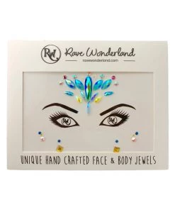 Uniflying Beauty Aquamarine Queen Festival Face Jewel