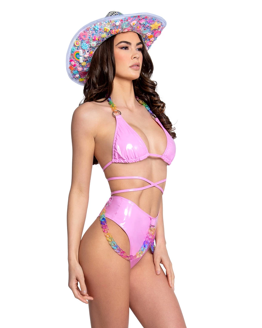 J. Valentine Baby Pink Kandi Kid High Waist Thong 5 J. Valentine Baby Pink Kandi Kid High Waist Thong