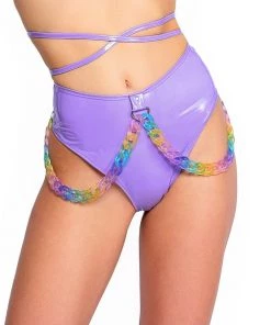 J. Valentine Lavender Kandi Kid High Waist Thong 6 J. Valentine Lavender Kandi Kid High Waist Thong