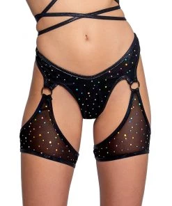 J. Valentine Dotted Luv Black Chaps