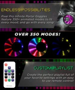 GloFX Pixel Pro Infinite Portal Goggles