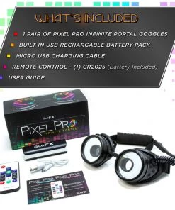 GloFX Pixel Pro Infinite Portal Goggles