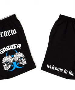 Jarmoo Biohazard Hardstyle Blacklight Green Basketball Shorts Bottoms