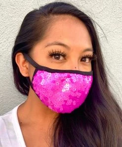 Elizabeth Plum Sequin Face Mask