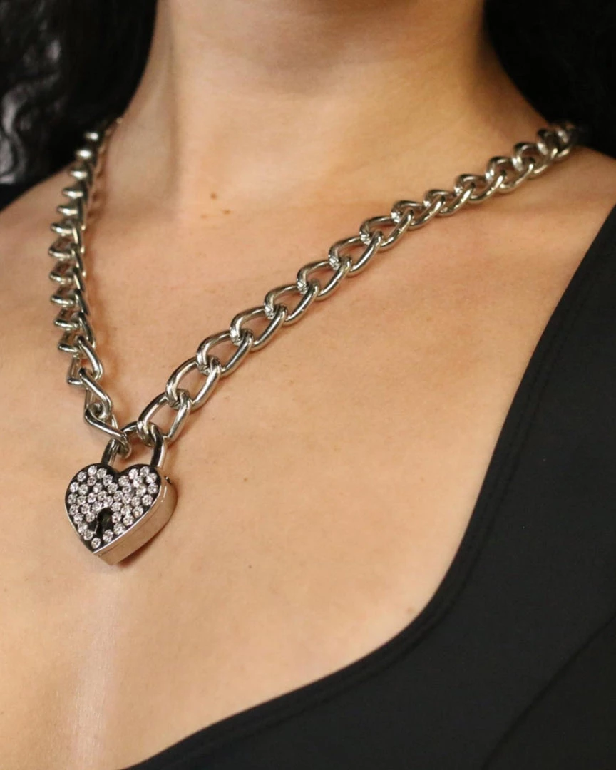 Funk Plus Womens Rhinestone Heart Luv Pendant 1 Funk Plus Womens Rhinestone Heart Luv Pendant