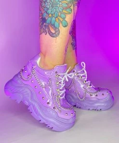 Realplay Corp Lavender Space Candy Chain Sneakers
