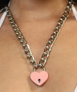 Funk Plus Heart Lock & Key Pendant Womens